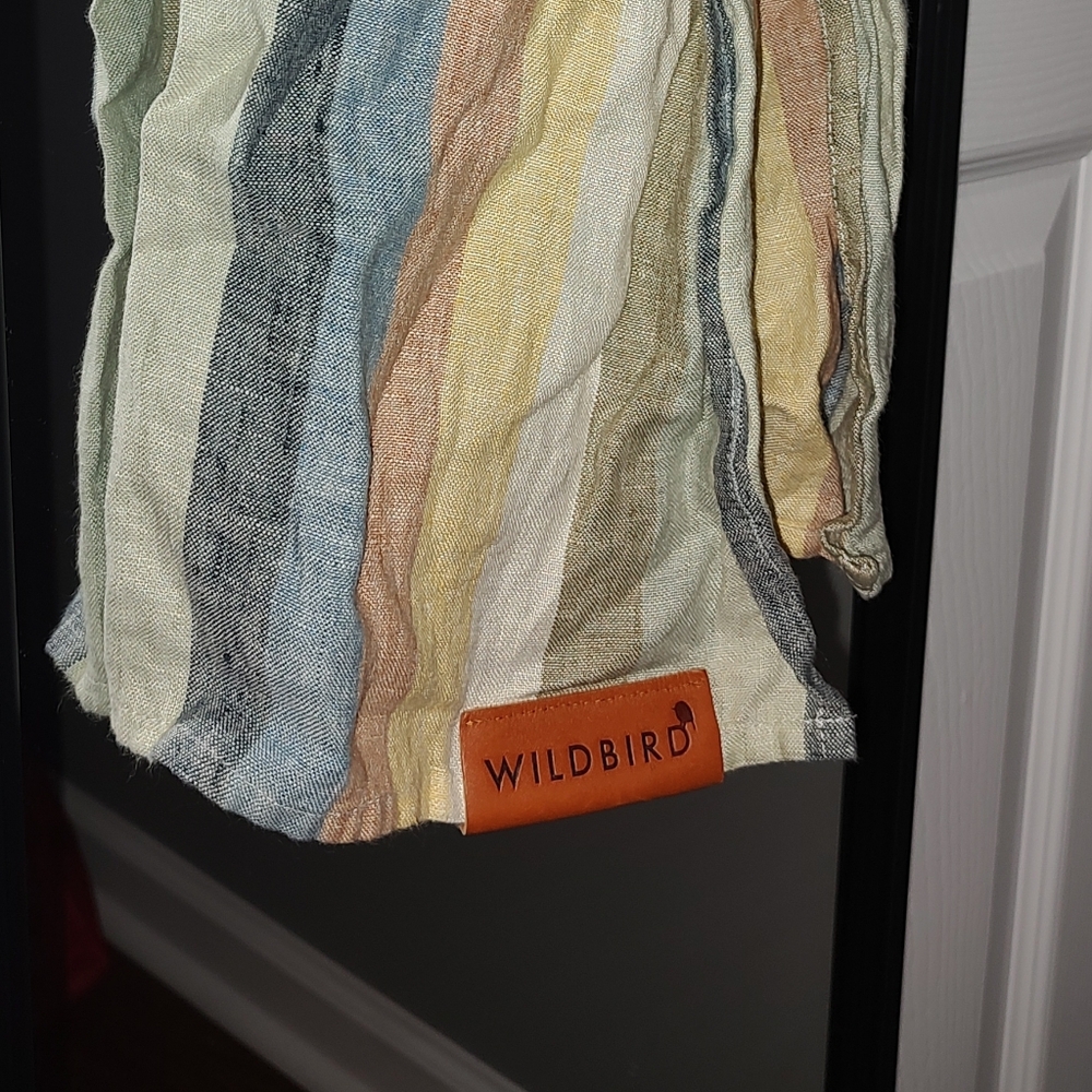 WildBird Pastel Striped Ring Sling Long Length Black Rings